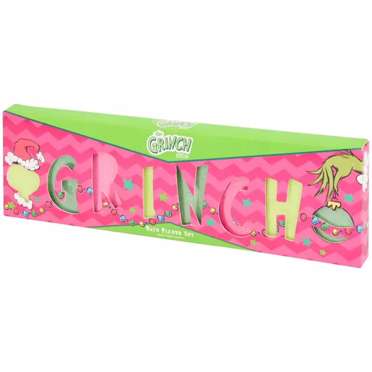 Šumivé koupelové tablety Grinch 8 ks 320g