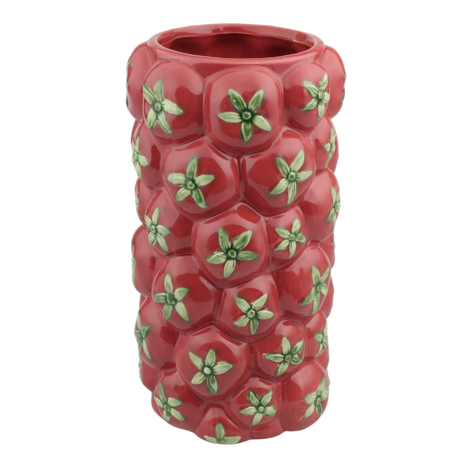 Blokker váza Paradajka - Ø 15 x 27,5 cm - červená