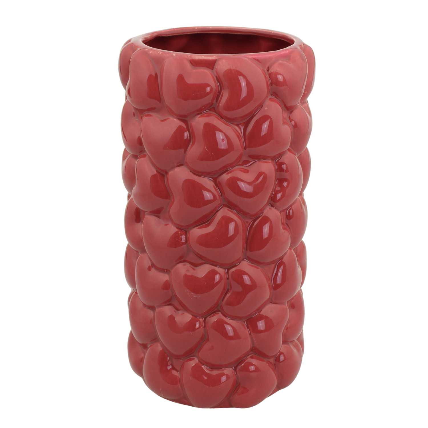 Váza Blokker Srdiečka – Ø 15 x 27,5 cm – červená