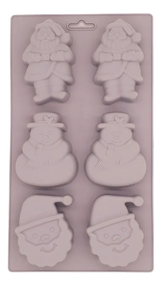 Vánoční světle růžová silikonová forma