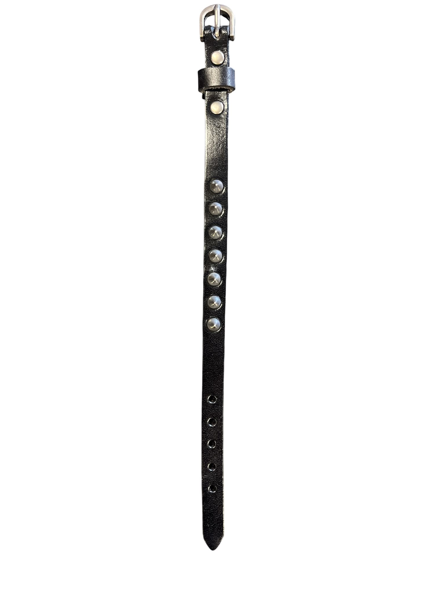 Kožený náramek s kovovými aplikacemi Stephen 24 cm