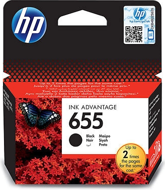 Tlačová náplň HP 655 (CZ109AE, čierna)