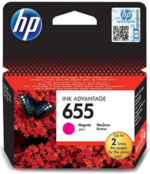 Tlačová náplň HP 655 (CZ111AE, purpurová)