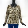 Lehký dámský svetr Gibson -leopardí vzor