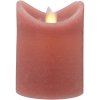 Blokker Rustieke LED Kaars – 7,5×10 cm – roze