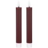 Blokker LED Dinerkaars Ribbel – 2,2×15,5 cm – Ruby Red