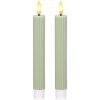 Blokker LED Dinerkaars Ribbel – 2,2×15,5 cm – Licht Groen