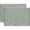 Blokker Placemat Como – 30×45 cm – 2 stuks – groen (verlaagde besteleenheid)