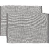 Blokker Placemat Como – 30×45 cm – 2 stuks – Grijs (verlaagde besteleenheid)