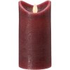 Blokker Rustieke LED Kaars – 7,5×15 cm – Ruby Red