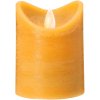 Blokker Rustieke LED Kaars – 7,5×10 cm – Oker