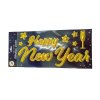  SAMOLEPKA NA OKNO NÁPIS HAPPY NEW YEAR ZLATÁ