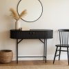 Konzolový stolík Milton & Oldbrook 100 cm, čierny, Samara  Nové