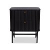 Nočný stolík Milton & Oldbrook Samara, čierny  Nové
