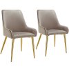 Čalouněná židle Avane taupe 2ks