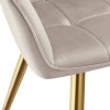 Jedálenská stolička Marilyn taupe/zlatá  Rozbalo(v)no