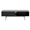 Černý kovový TV stolek 140x45 cm Angus - Actona