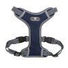 Postroj pro psy (L) – nastavitelný, reflexní - modrý