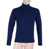 panske tricko sensor merino extreme dl rukav zip tm modra m