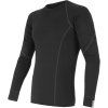 Pánské triko Sensor Merino Wool Active, dlouhý rukáv - černá, velikost L