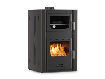 Krbová kamna s teplovodním výměníkem a troubou černé 25kw ( ekodesign ) 3 copy