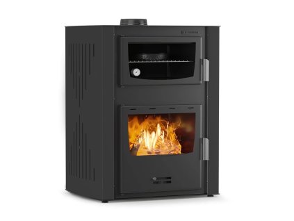 Krbová kamna s teplovodním výměníkem a grilem 30kw
