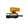 Guľový plynový ventil 1/2" F vzorkovací