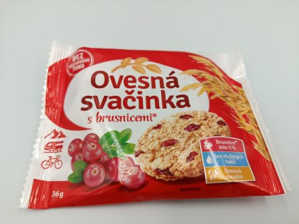 Ovesná svačinka s brusnicami 36g