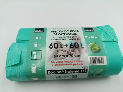 Vrecia na odpad 60L 20ks