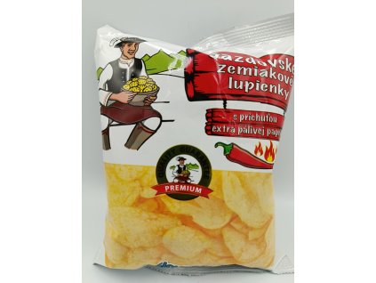 Zemiakové lupienky štiplavá paprika 75g