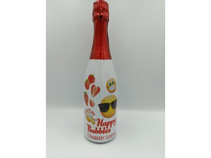 Happy Bubbles jahoda 0,75L