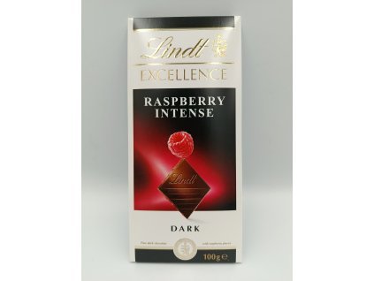 Horká čokoláda Lindt malina 100g