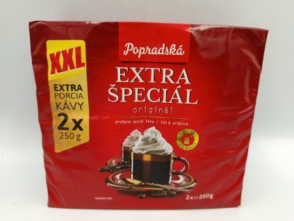 Popradská mletá káva extra špeciál 2x250g