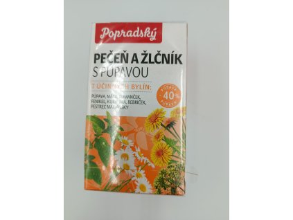 Popradský čaj Pečeň a žlčník s púpavou 22,5g