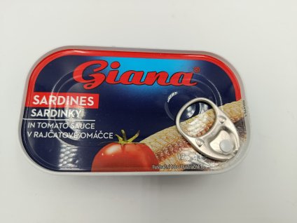 Sardinky v paradajkovej omáčke Giana 125g