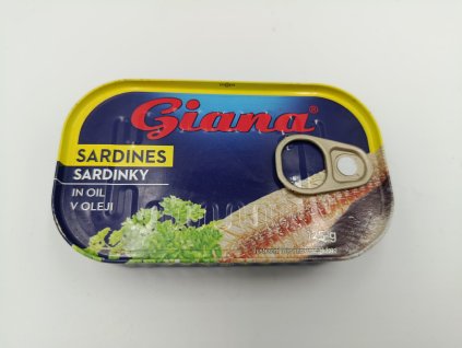 Sardinky v slnečnicovom oleji  Giana 125g