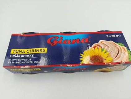 Tuniak Giana v slnečnicovom oleji 3x80g