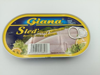 Sleď filety v slnečnicovom oleji Giana 170g
