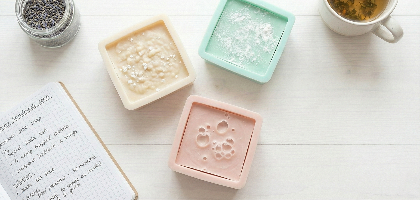 5 nejčastějších chyb při výrobě mýdel a jak se jim vyhnout.