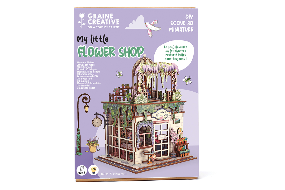 3D dřevěný model Flower Shop 3