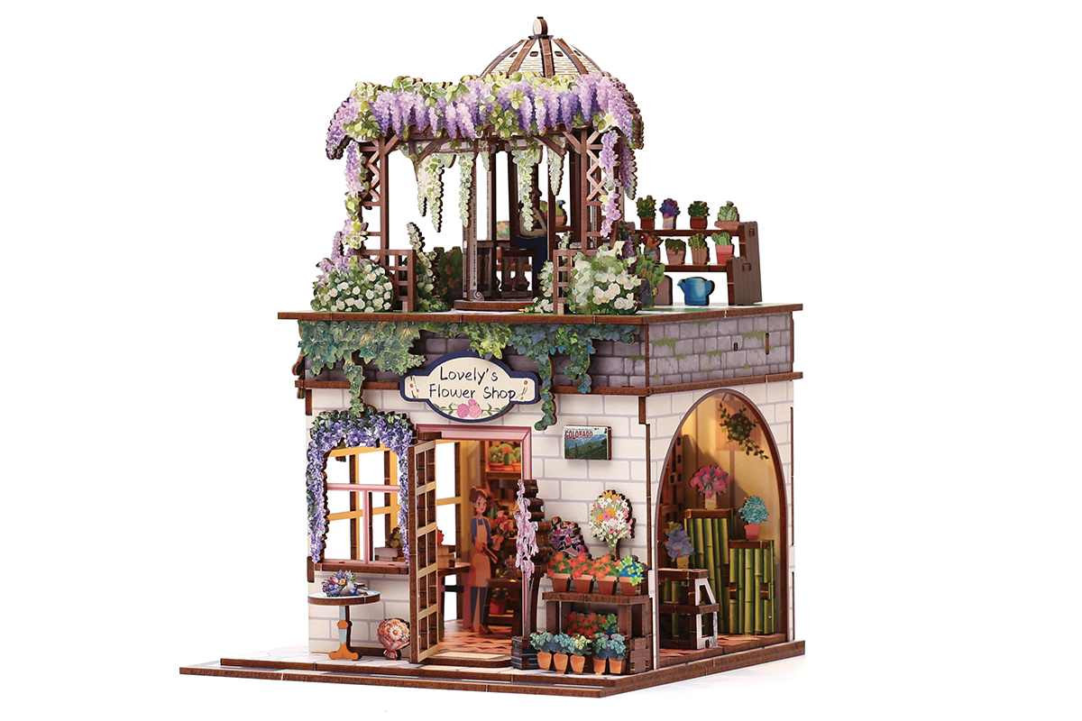 3D dřevěný model Flower Shop 4