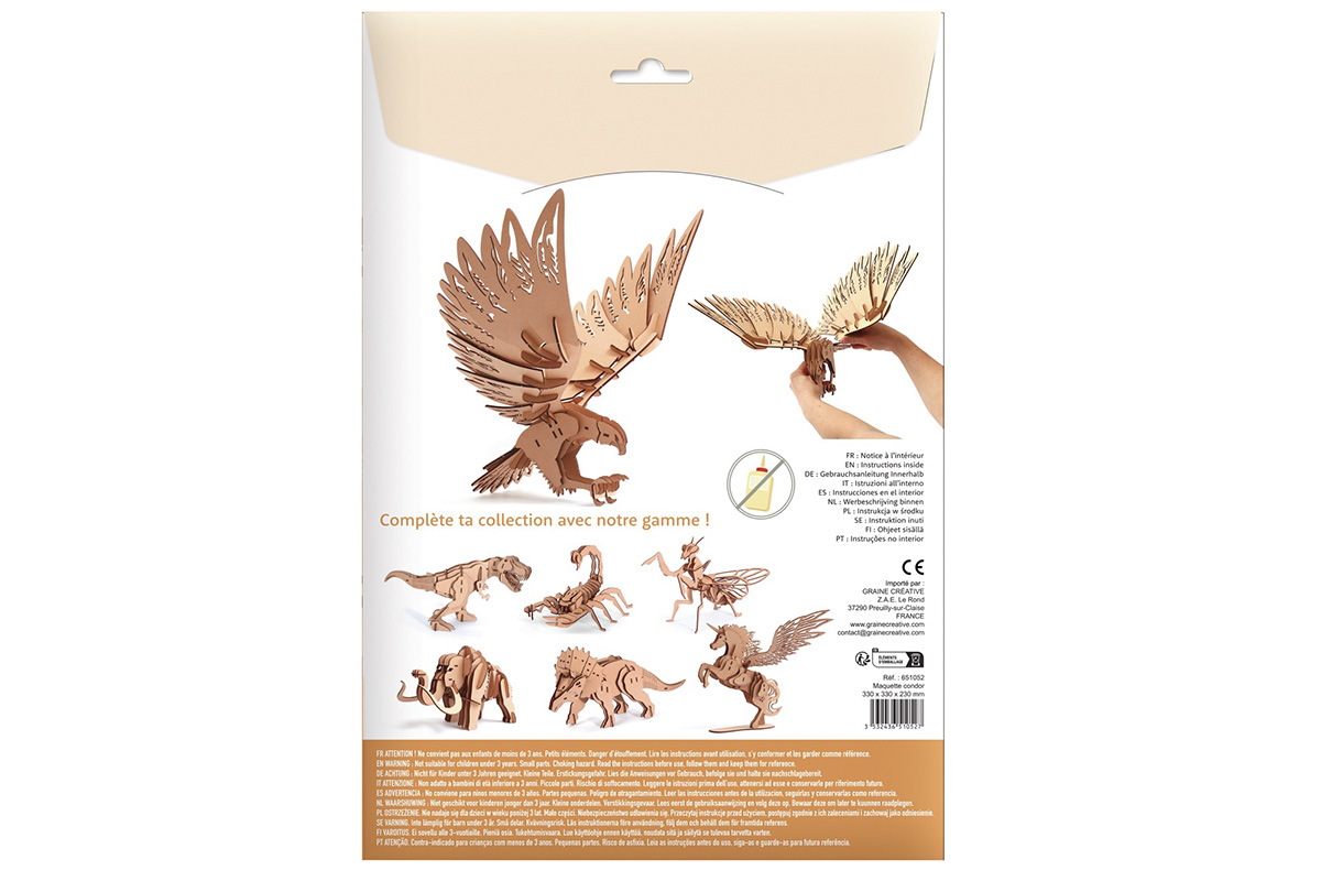 Dřevěný 3D model Kondor 4