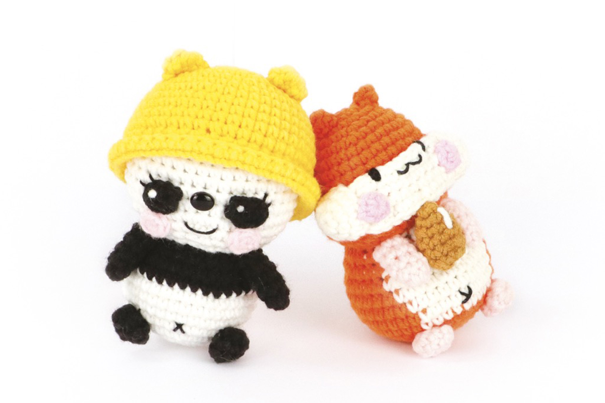 Sada amigurumi Panda 100mm 3