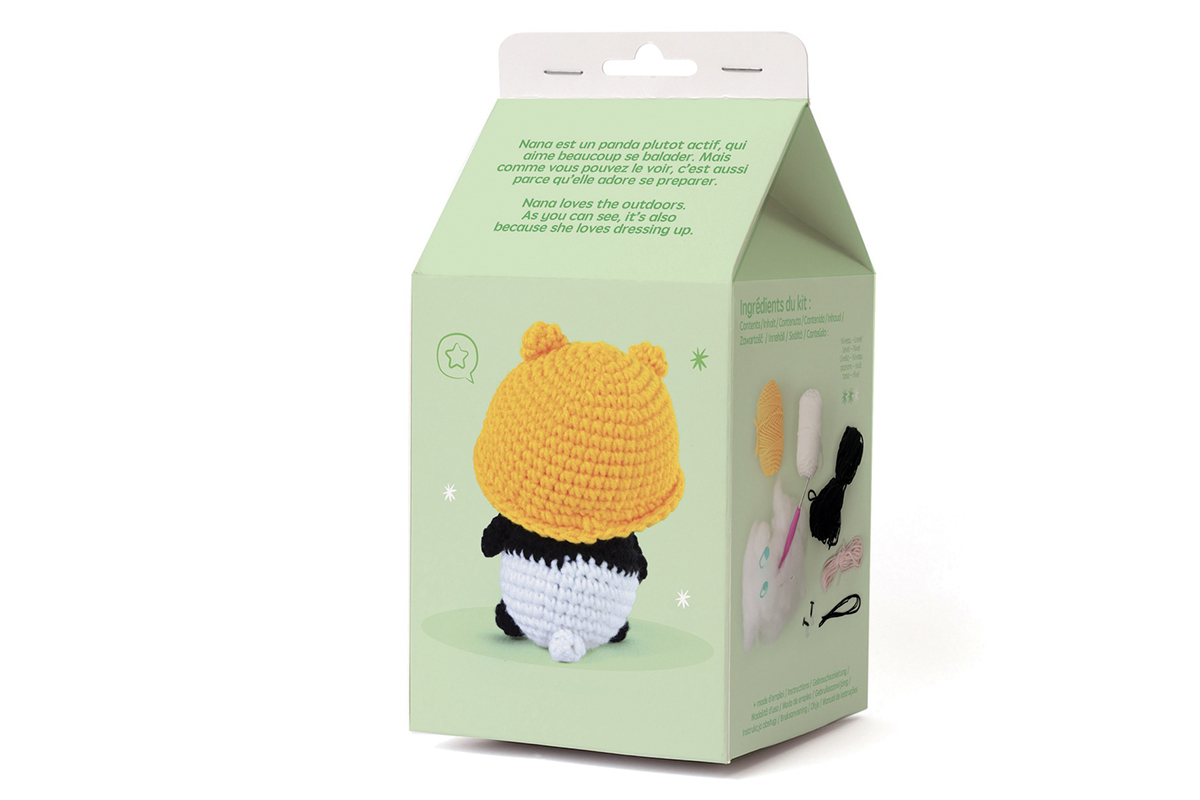 Sada amigurumi Panda 100mm 4