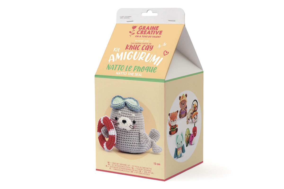 Sada na háčkování Amigurumi Tuleň Natto