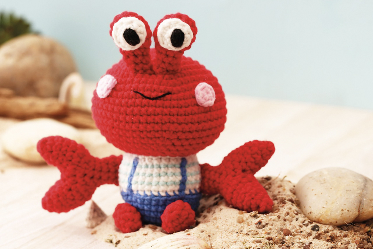 Sada na háčkování Minigurumi Krab Čizu 1
