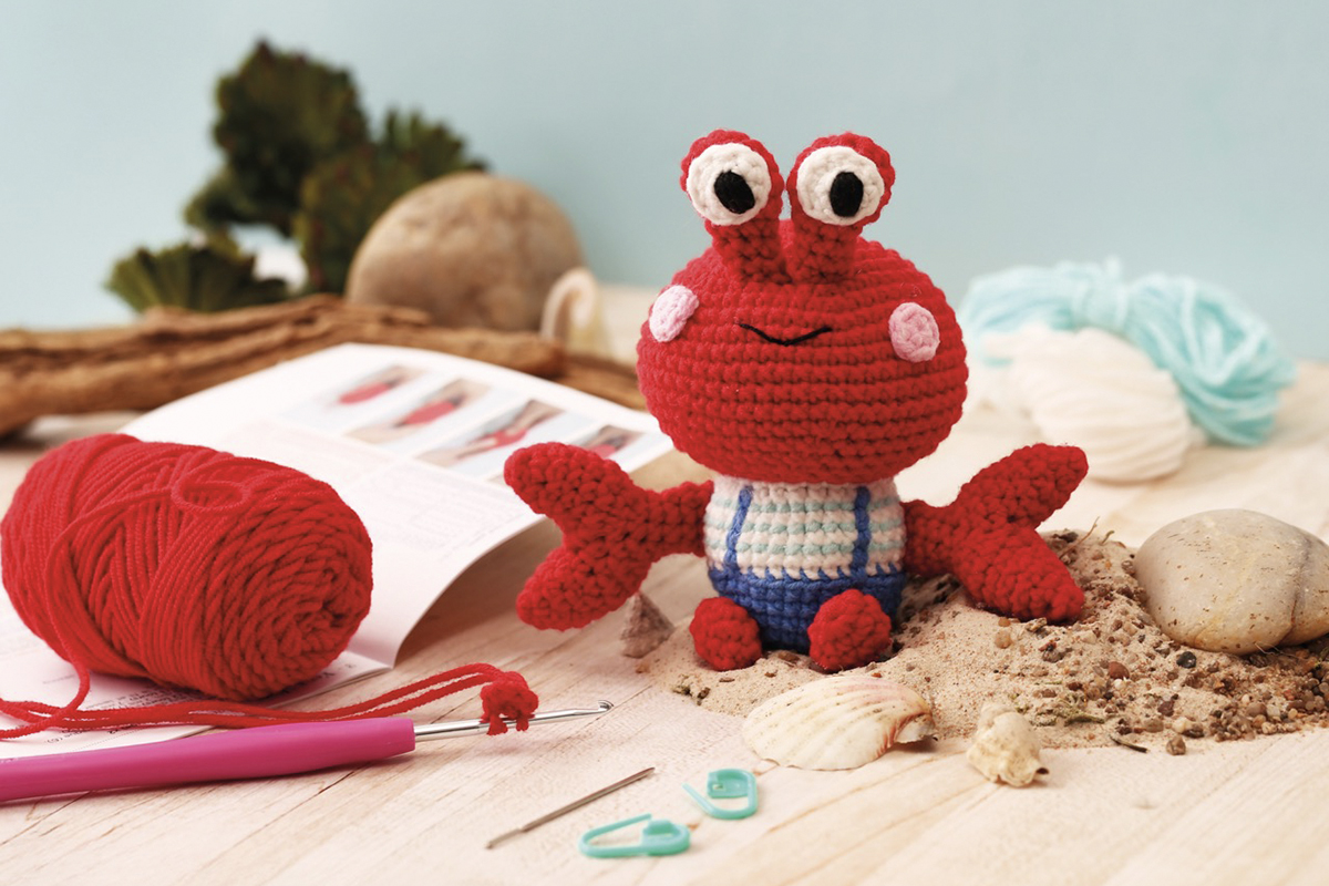 Sada na háčkování Minigurumi Krab Čizu 2