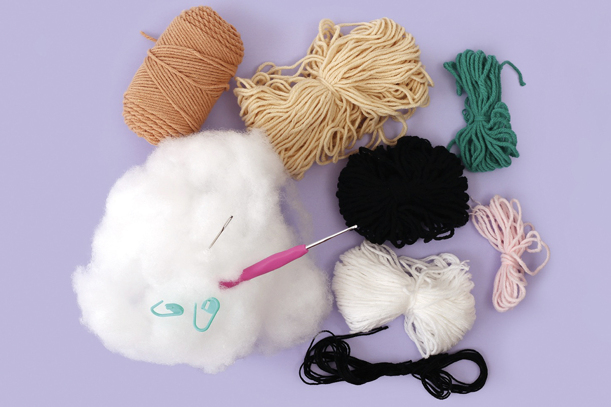 Sada na háčkování Minigurumi Opice Nori 2