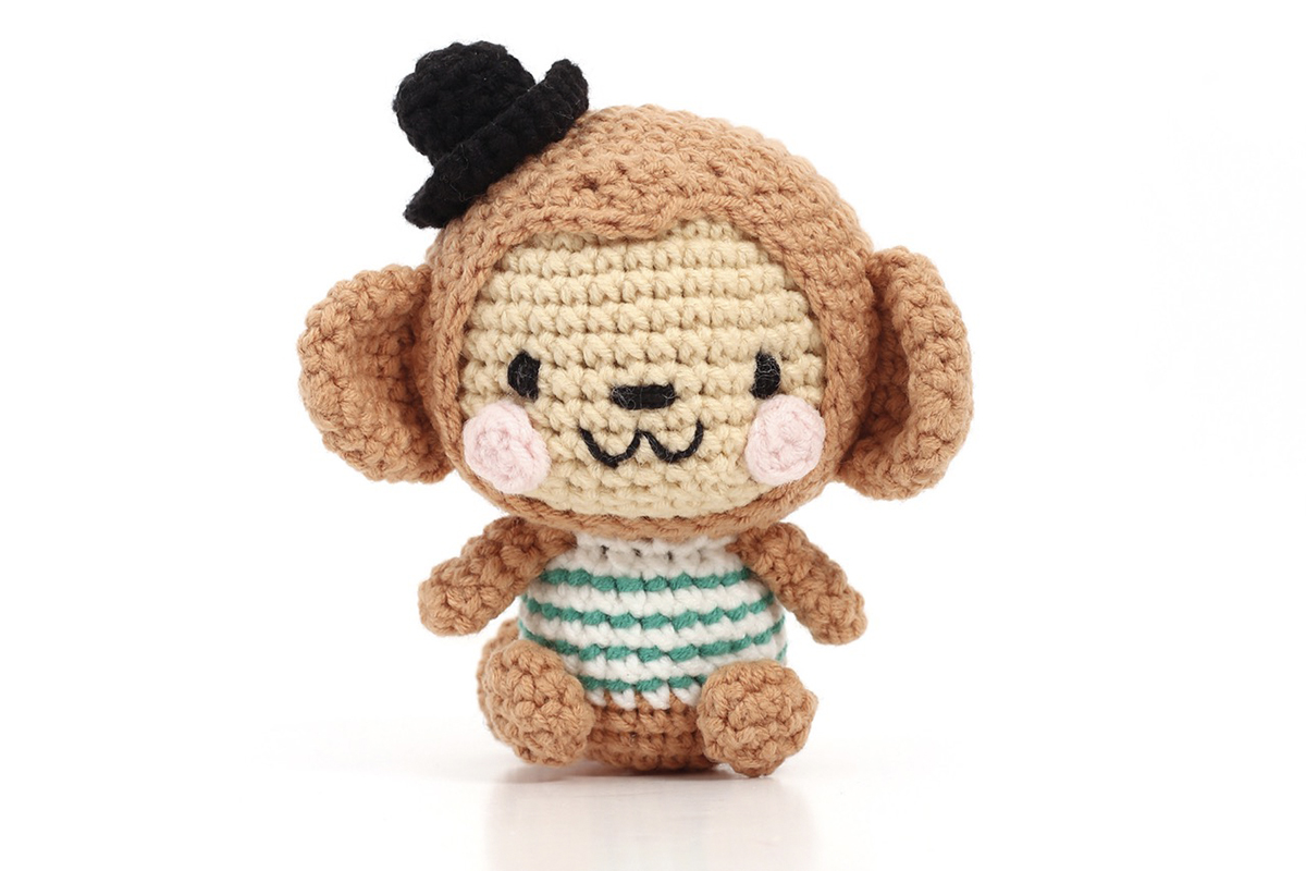 Sada na háčkování Minigurumi Opice Nori 4