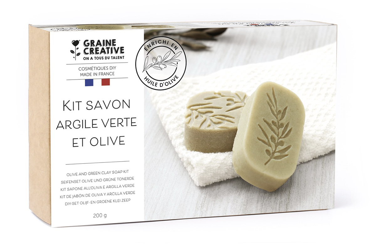 Sada na výrobu mýdla se zeleným jílem a olivovým olejem 4